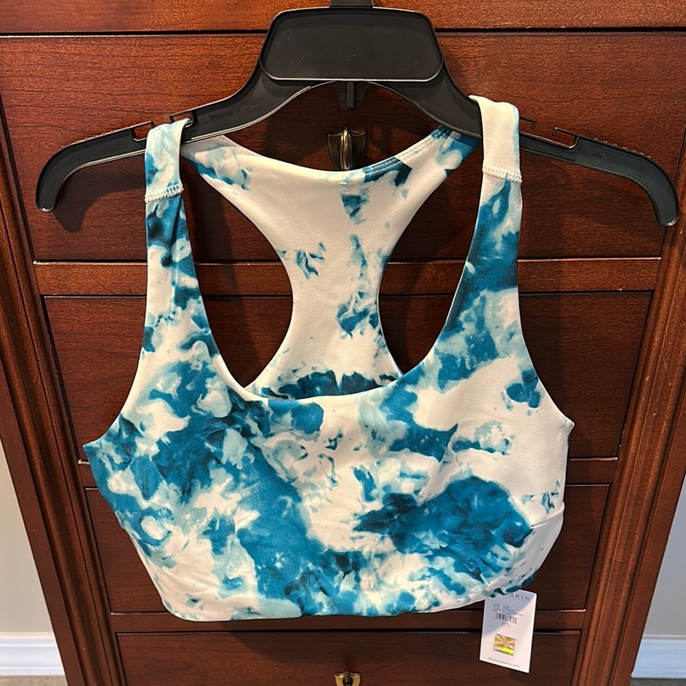 Danskin Blue and White Sports Bra